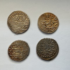 SAFAVID GEORGIA: LOT Of 4 Silver AR Abbasi 1131/0 Sultan Husayn I mint Tiflis