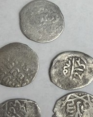 5 Islamic O’Homan Dirham Silver Coins 13th – 15th Century