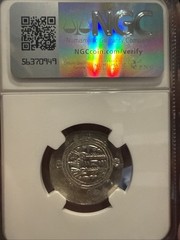 Tabaristan AD 780-793 AR Hemidrachm obv crowned bust MS NGC