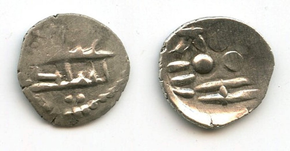 RRRR silver damma, Abd al-Malik (c.717/720 CE), governor of Multan, Abbasids (F/