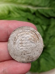 BUWAYHID RUKN AL-DAWLA AL-HASAN QAZWIN AH35X SILVER DIRHAM 2.68g Ø-20mm