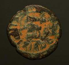 IS28-98 Umayyad, Anonymous AE fals, Qinnasrin mint, circa 80 to early 90’s AH