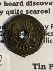 Islamic Sultanate Palembang 1700-1820 Amazing Rare “Hoard Cluster”Tin Pitis CF67