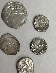 15th -17th Century Silver Islamic Ottoman Empire – 5 Silver Coins