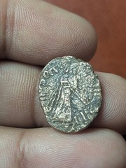 Arab Byzantine Umayyad Mu’awiya Standing Caliphate With KALIMA Islamic Coin