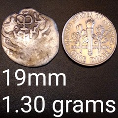 1320-1326 AD Kebek Bukhara Silver 1/6 Dinar. 19mm AR Dirham/unit/obol/drachm/bar