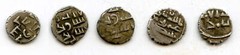 Lot of 5 nice silver dammas, late 900s CE, Habbarid Amirs of Sind