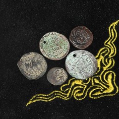 5 Authentic Ancient Islamic Dirham Dinar Silver Bronze & Brass Coin