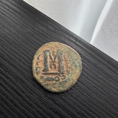 BEAUTIFUL 🏺Arab Byzantine Follis 🏺 DAMASCUS Umayyad Fals coin @m754