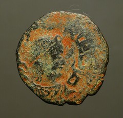 IS33-18 ZANGIDS, al-Salih Isma’il, AH569-577. AE, Halab AH571, Roman-syle bust