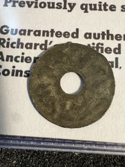 Islamic Sultanate Palembang 1700-1820 Rare Tin Pitis from Recent Hoard CF68