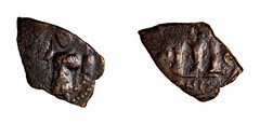 Arab-Byzantine, Rashidun/Umayyad, AE fals (Bronze, 4,12g, 23mm) c. 650s-660s