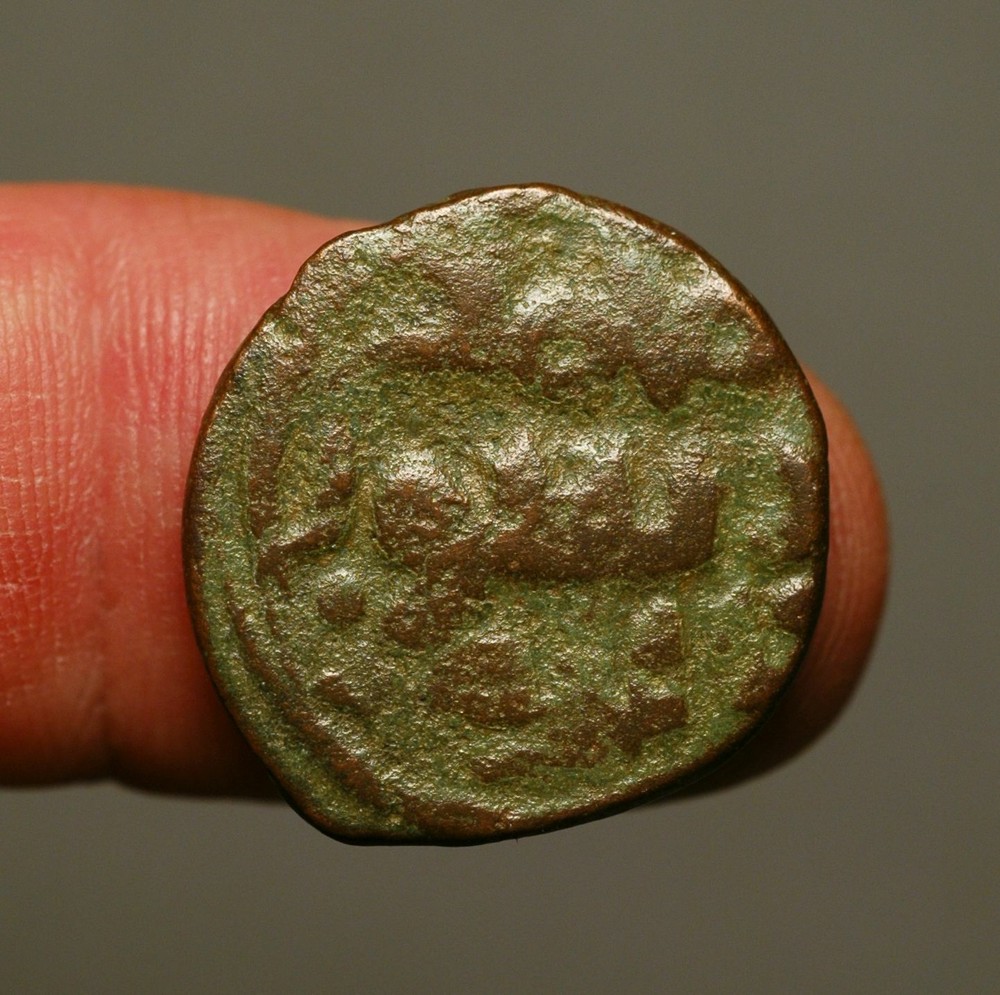 IS39-16 UMAYYAD, Anonymous AE fals, early “common plain” with secret marks