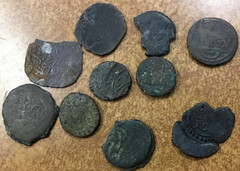 10 small Ancient to Medieval Bronze Arabic/Ottoman, Egyptian or Roman C281