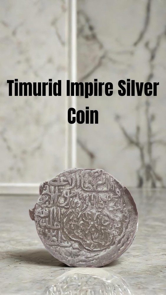 Silver Islamic Coin Timurid Empire, Tanka, Ghaznawden (1300-1500)