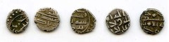 Lot of 5 nice silver dammas, late 900s CE, Habbarid Amirs of Sind
