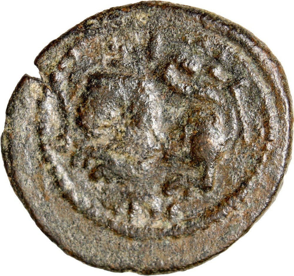 Umayyad AE Fals Lion Type Tabariya Rare Authentic Islamic Coin Very Rare