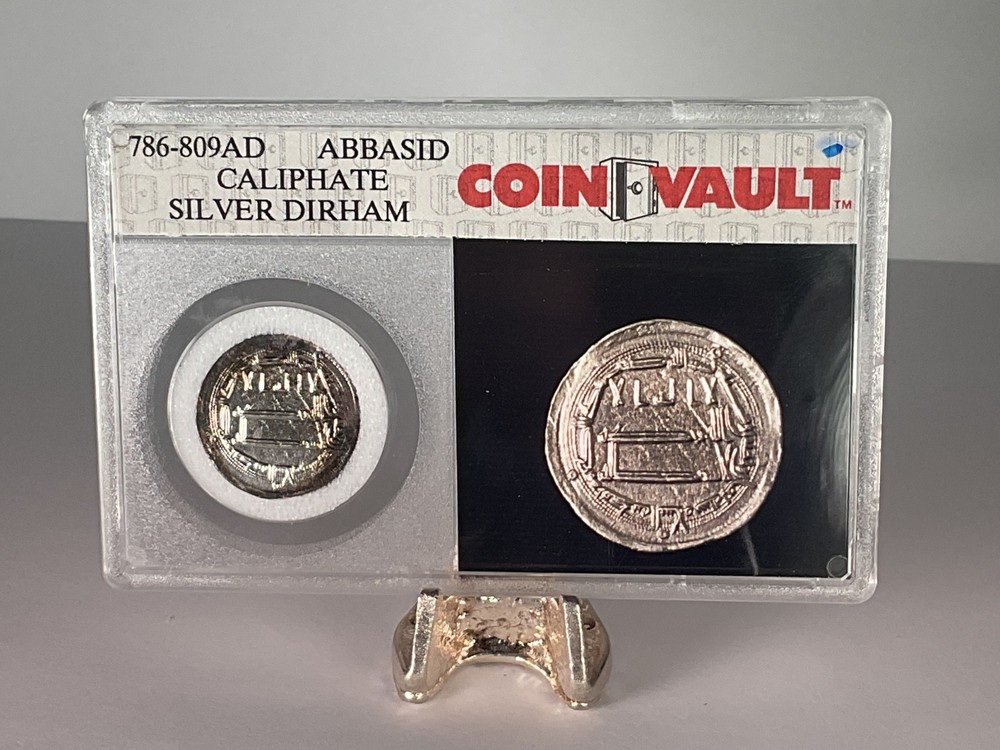 Abbasid Caliphate temp. al-Rashid AH170-193 (786-809 A.D.) Dirham Coin Vault