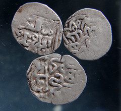 GOLDEN HORDE, Mongol Empire, 3 Dirhams,1225-1502, Silver Islamic coins.#1