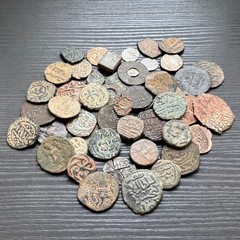 Lot 50 Islamic coins Umayyad Abbasid Mamluk Seljuk Ottoman #A997