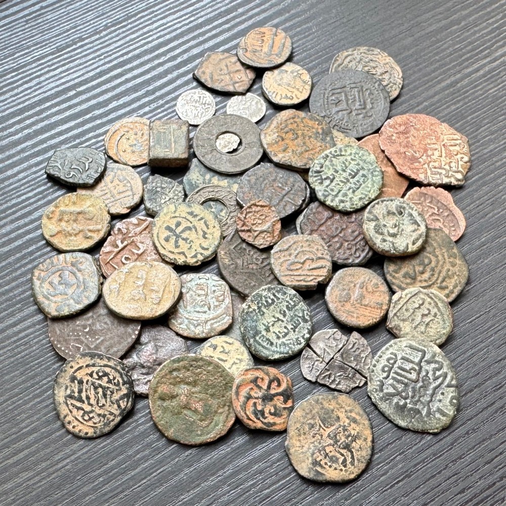 Lot 50 Islamic coins Umayyad Abbasid Mamluk Seljuk Ottoman #A997