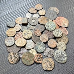 Lot 50 Islamic coins Umayyad Abbasid Mamluk Seljuk Ottoman #A997