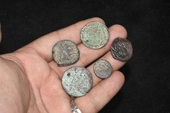 5 Authentic Ancient Islamic Dirham Dinar Silver Bronze & Brass Coin
