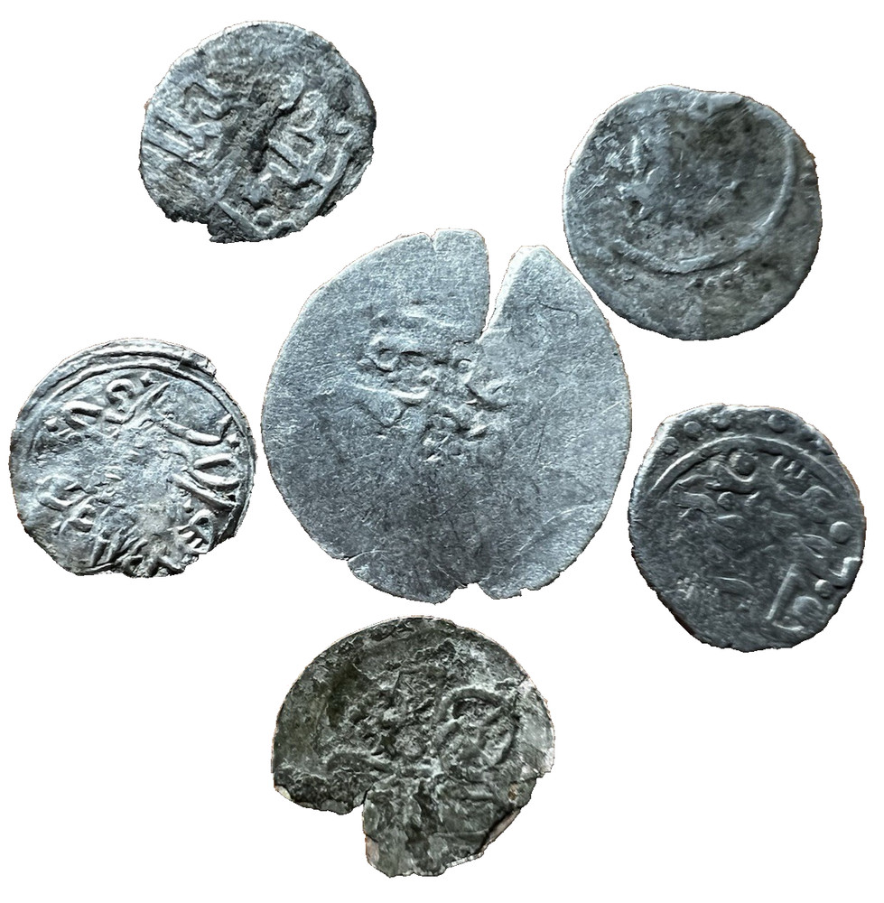 Ottoman Empire 1299–1922 Lote Akce 5 Coins Silver 2.11g 13990