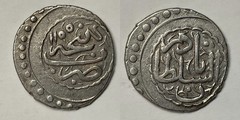 CAUCASUS GANJA KHANATE Shah Verdi Khan AR Abbasi 1155 AH m. Ganja (4,66g)