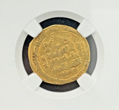AH511-525 SELJUQS OF IRAQ MAHMUD II GOLD DINAR NGC XF 40, AH5X4 HAMADAN