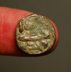 IS28-118 Umayyad, Anonymous AE fals, Hims (Homs, Emesa) mint, circa 720’s AD