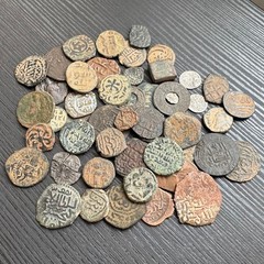 Lot 50 Islamic coins Umayyad Abbasid Mamluk Seljuk Ottoman #A997