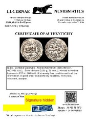 *Lucernae* Abd al-Rahman III Dirham Caliphate (#729) Medina 337 H-948 AD