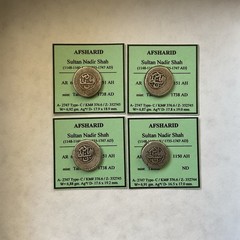 AFSHARID Nadir Shah LOT OF 4 COINS AR 6 Shahi 1151 AH