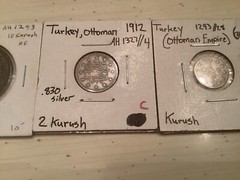 Turkey Silver 1293 AH 10 Qirsh al-Ghazi Abdul Hamid II