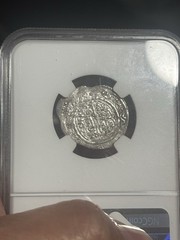 RAREAH709-713 SILVER ILKHANID DIRHAM ULJAYTU TYPE B NGC-AU55 Ancient Silver