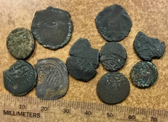 10 small Ancient to Medieval Bronze Arabic/Ottoman, Egyptian or Roman C281