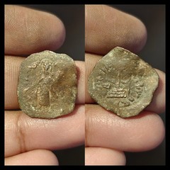 Arab Byzantine Umayyad Mu’awiya Standing Caliphate With KALIMA Islamic Coin&
