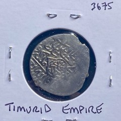 Silver Mongolian Empire 1469-1506 Mongol States Coin Timurid Husayn Islamic