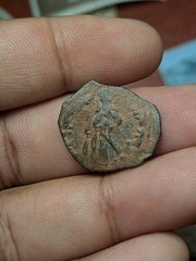 Arab Byzantine Umayyad Mu’awiya Standing Caliphate With KALIMA Islamic Coin