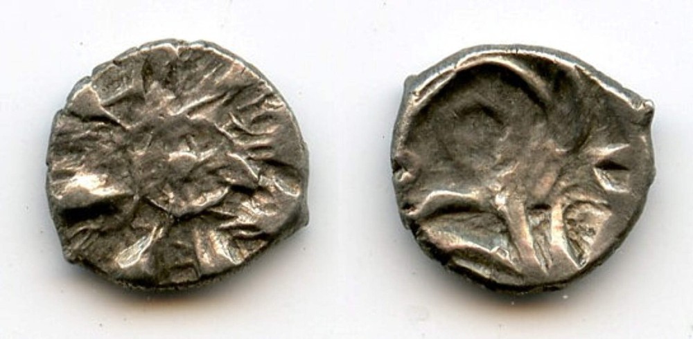 RRRR unknown silver damma, Sindh, c.712/730 CE, local Hindu Rajas under Muslim S