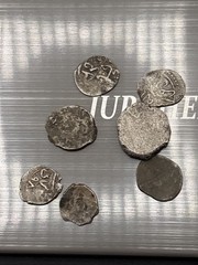 Islamic Silver Ottoman And IIkhanid Akce Fals, Job Lot, 11, 4.7g, Fine/Very Fine