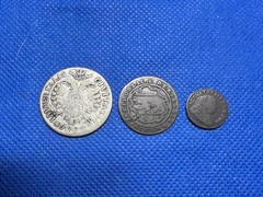 Lot 3 Holy Roman Empire Coins 1730 Lubeck 8 Schilling Silver 1796 Swiss Bern#856