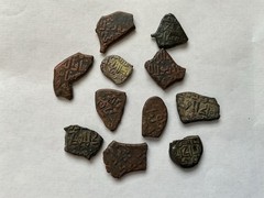 SHIRVANSHAHS 2nd Dynasty Of Khaqanids Bi Dirhams • LOT of 11 Coins (Rare)