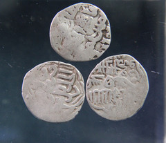 GOLDEN HORDE, Mongol Empire, 3 Dirhams,1225-1502, Silver Islamic coins.#3