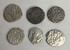 Ottoman Empire Akce Lot of 6 Coins Silver 4.7 Grams