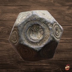 Medieval Polyhedral Islamic weight – half Uqiyyah / 2 dirhams (14.73g) @m1365