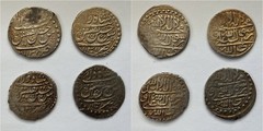SAFAVID GEORGIA: LOT Of 4 Silver AR Abbasi 1131/0 Sultan Husayn I mint Tiflis