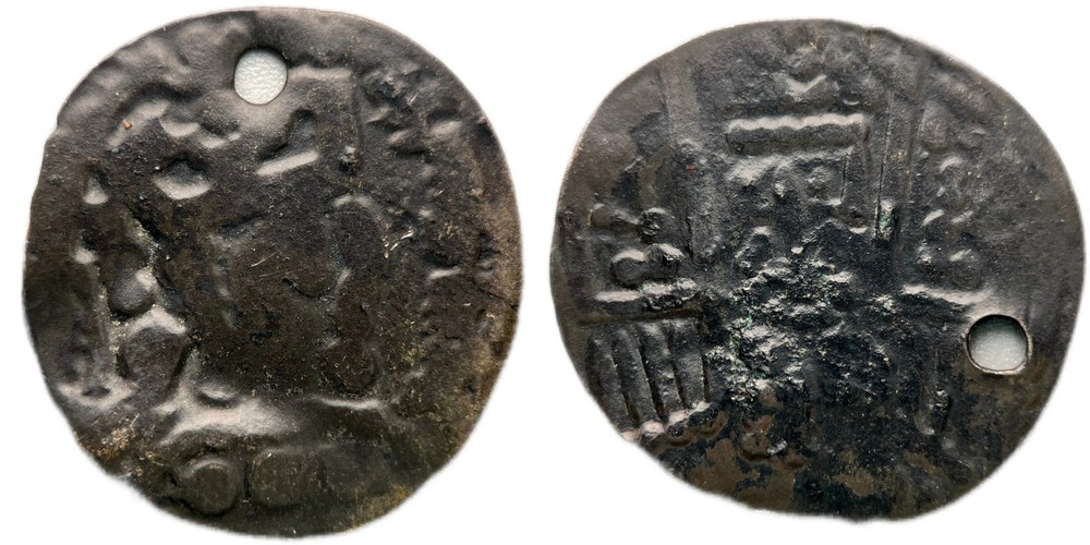 Arab-Bukhara: Anonymous billon drachm in the name of Al-Mahdi 1.60g