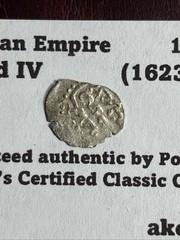 Ottoman Empire. Murad IV (1623-1640) Edirne 12mm Silver Akce C656